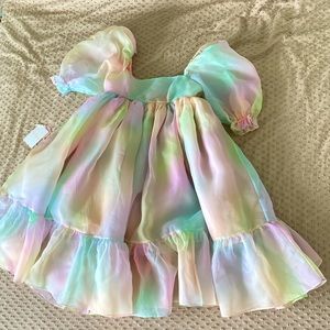 Selkie The Rainbow French Puff Dress Medium